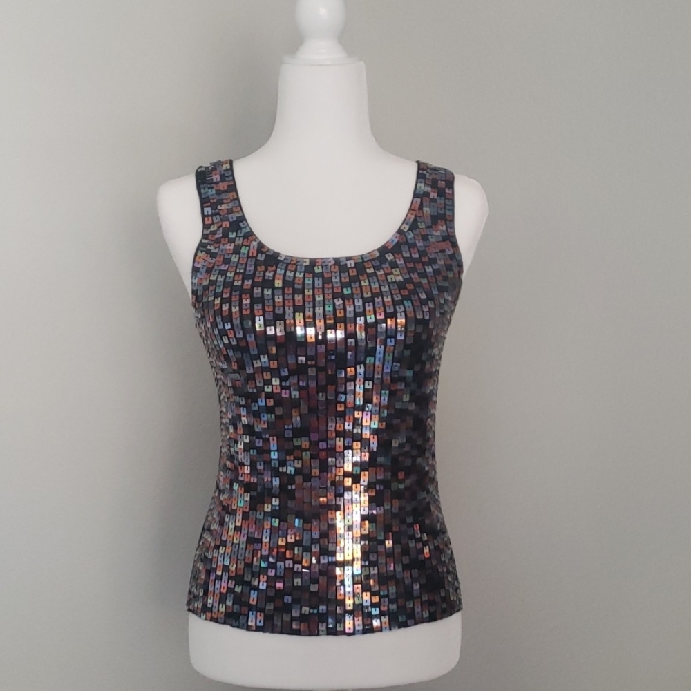 52 Weekends Sequined embelleshed Tank